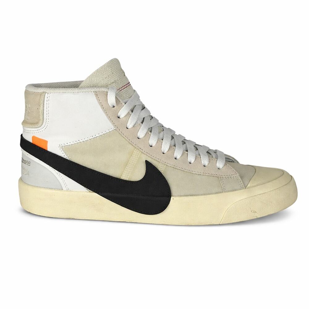 Nike x Off-White Blazer Mid The Ten AA3832-100 Muslin Black 7.5